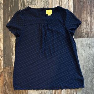 Anthropologie Maeve Swiss Dot Top